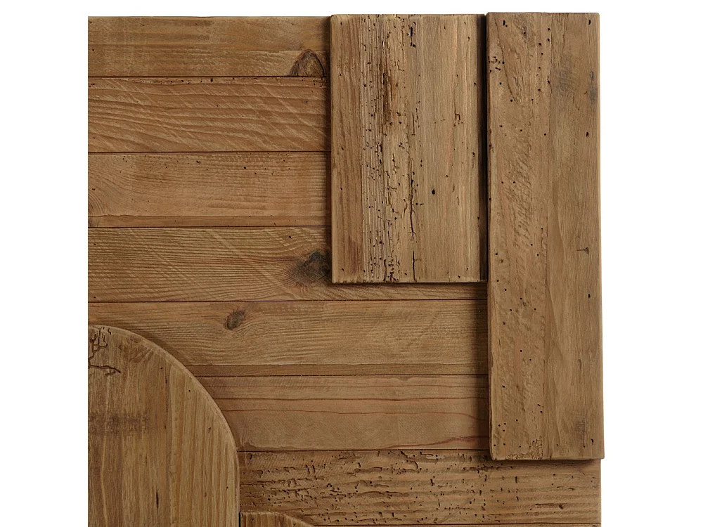 SANDY - Décoration murale - 98x80cm formes en bois de Pin recyclé