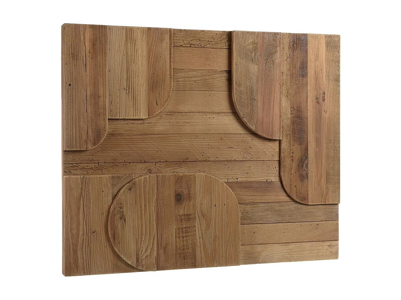 SANDY - Décoration murale - 98x80cm formes en bois de Pin recyclé