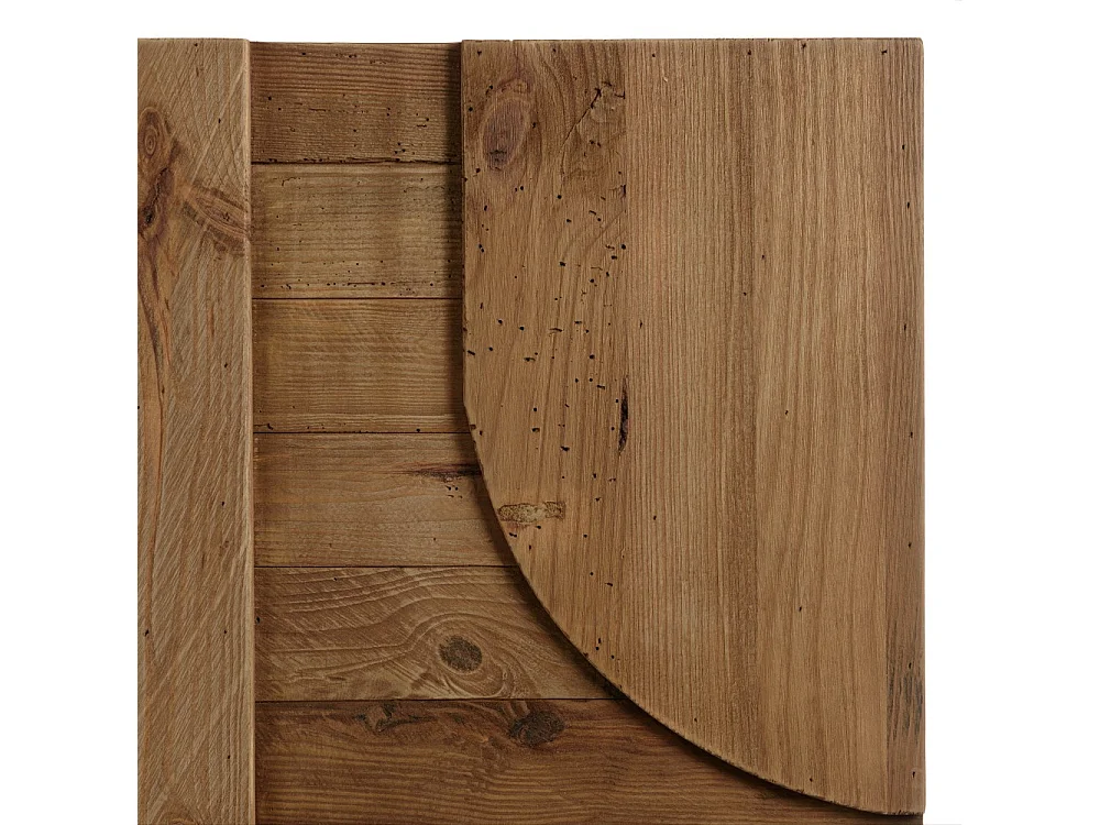 SANDY - Décoration murale - 98x80cm formes en bois de Pin recyclé