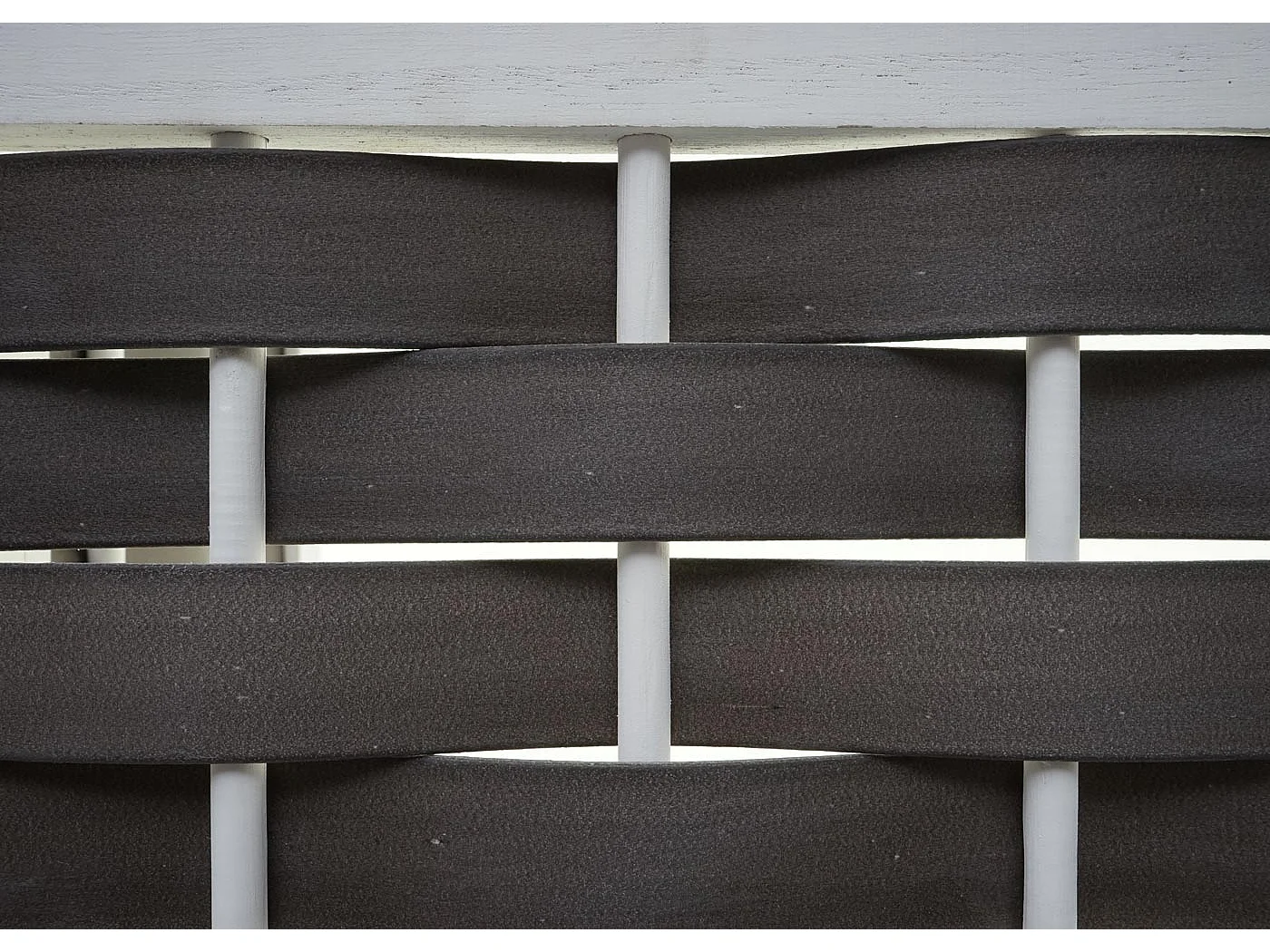 Étagère d'angle MCW-K85,  blanc, tressage anthracite
