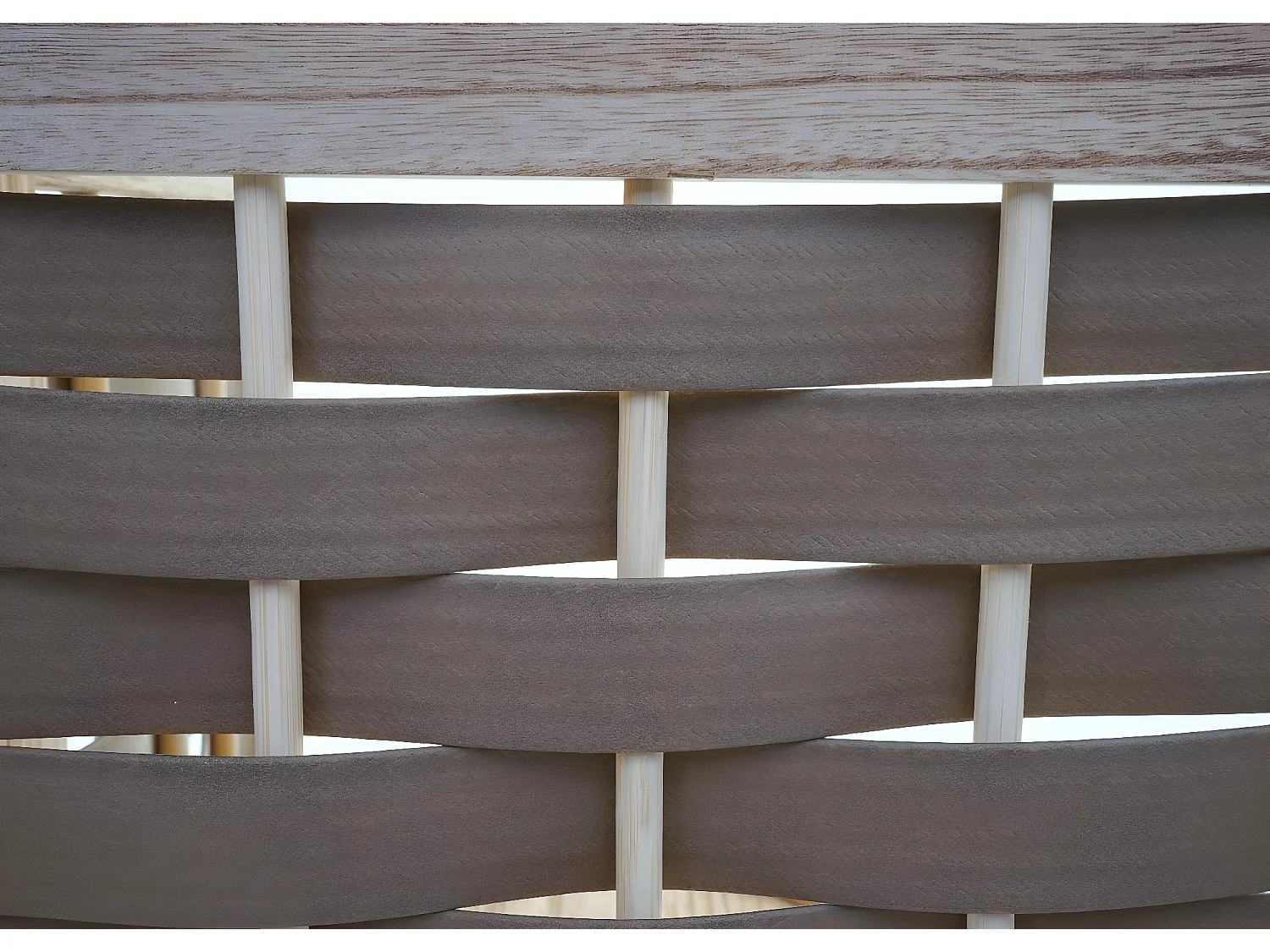 Hoekplank MCW-K85,  bruin, vlechtwerk bruin