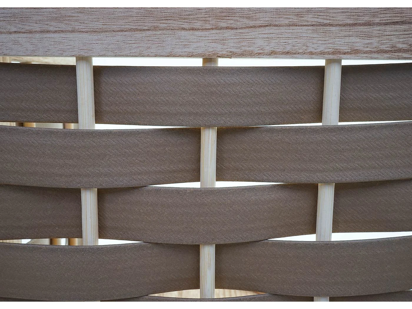 Estante esquinero MCW-K85,  marrón, mimbre marrón