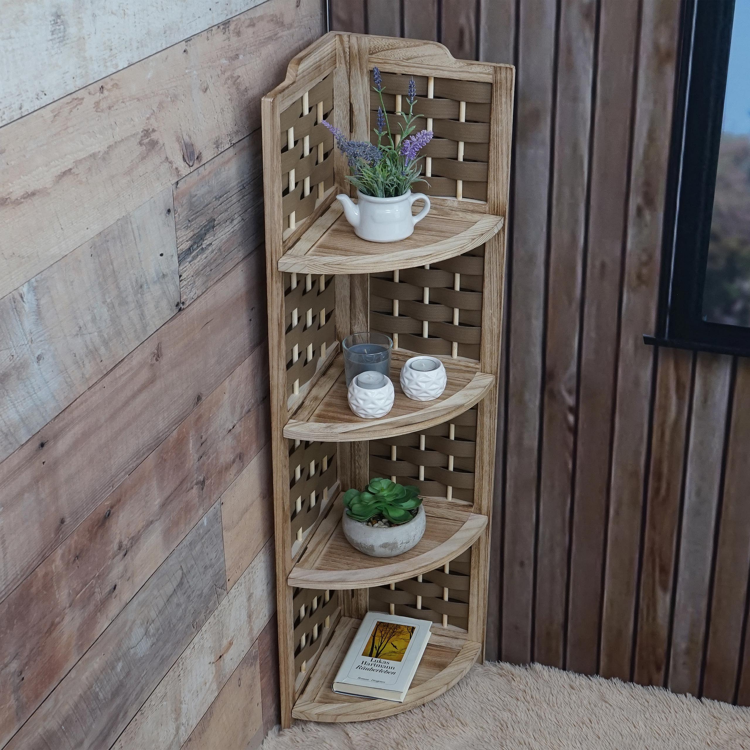 Scaffale Angolare Per Vino DanDiBo - 70cm, Ferro Battuto, Per 7 Bottiglie