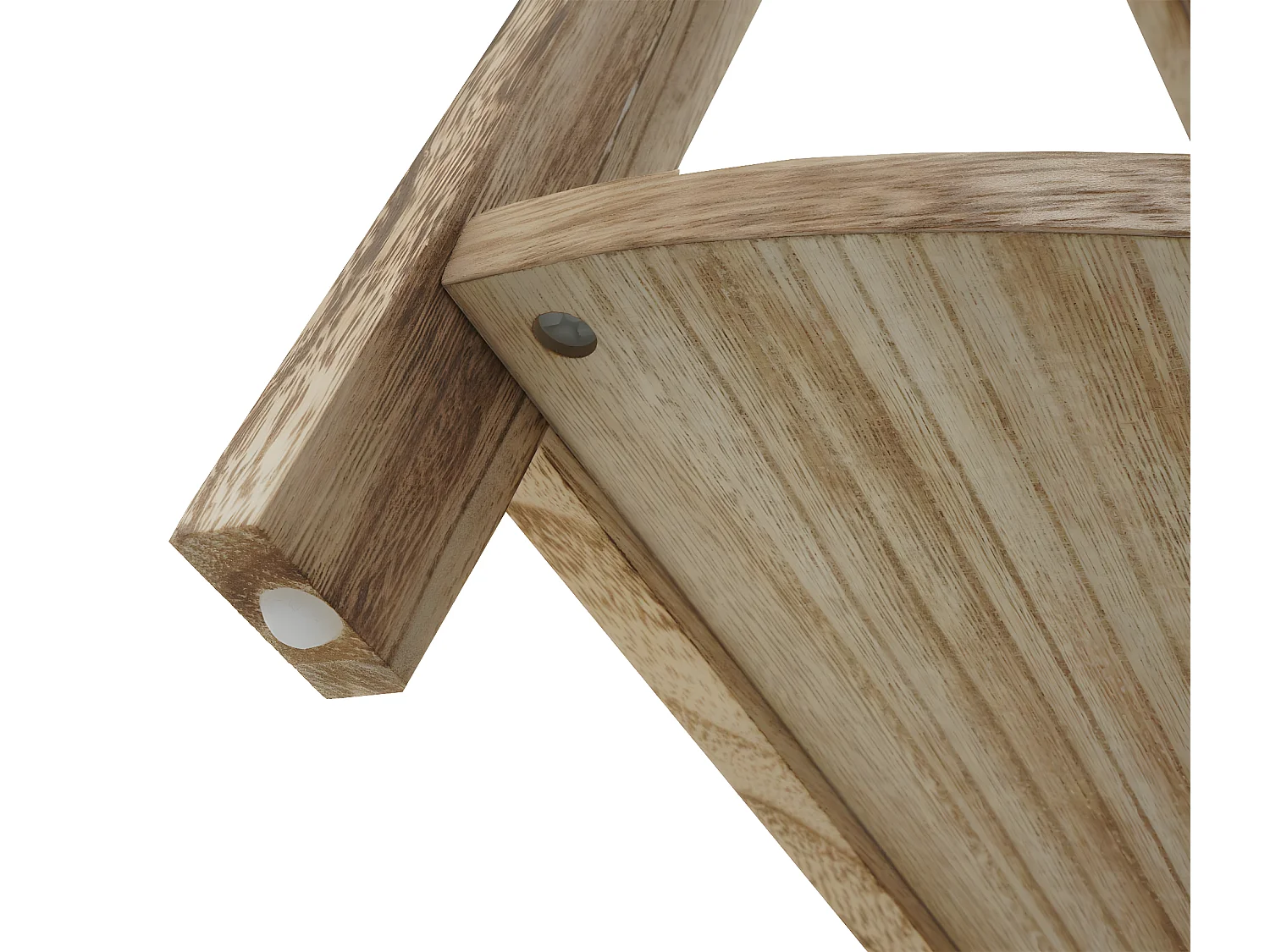 Étagère d'angle MCW-K44,  brun naturel