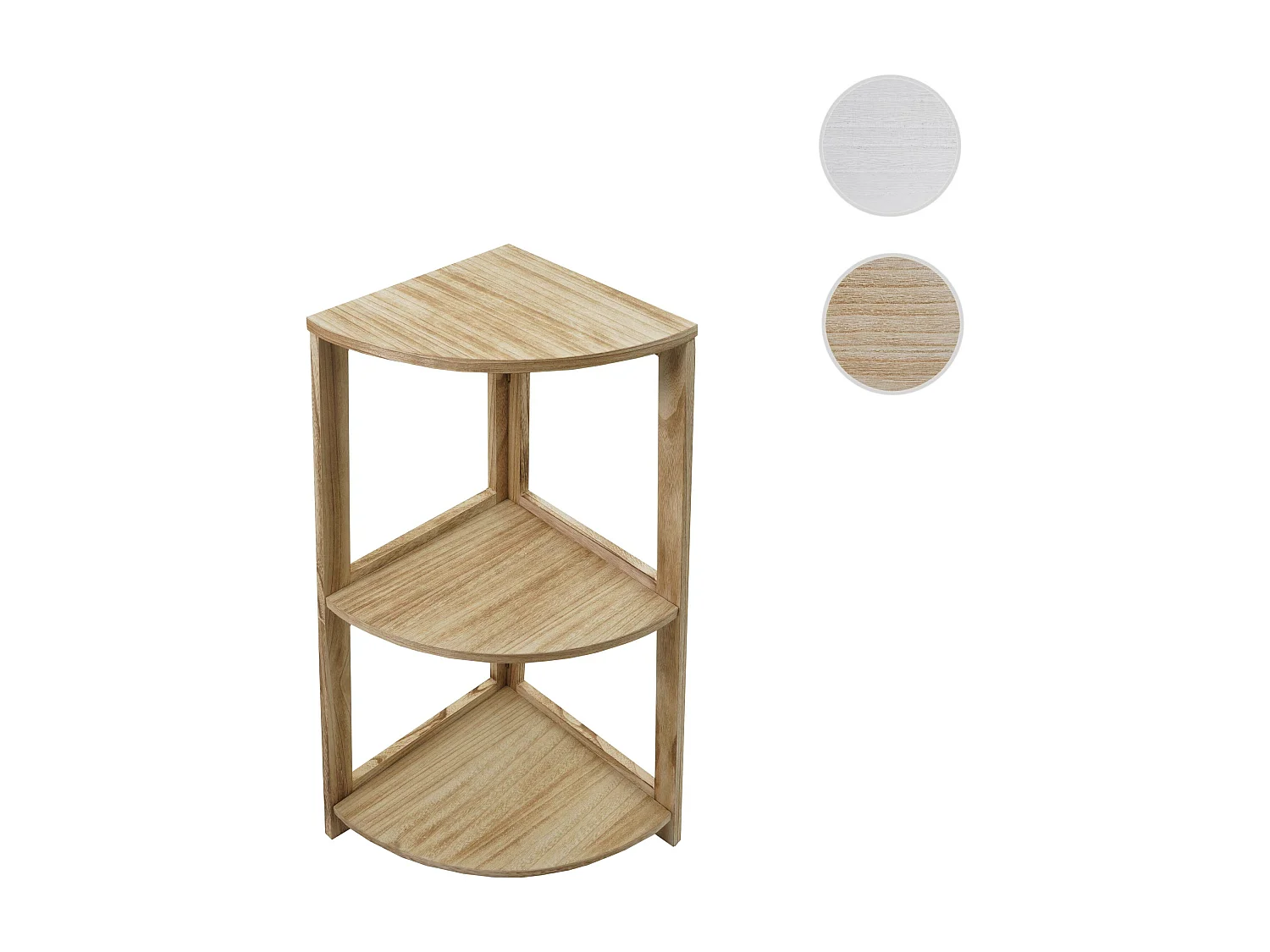 Étagère d'angle MCW-K44,  brun naturel