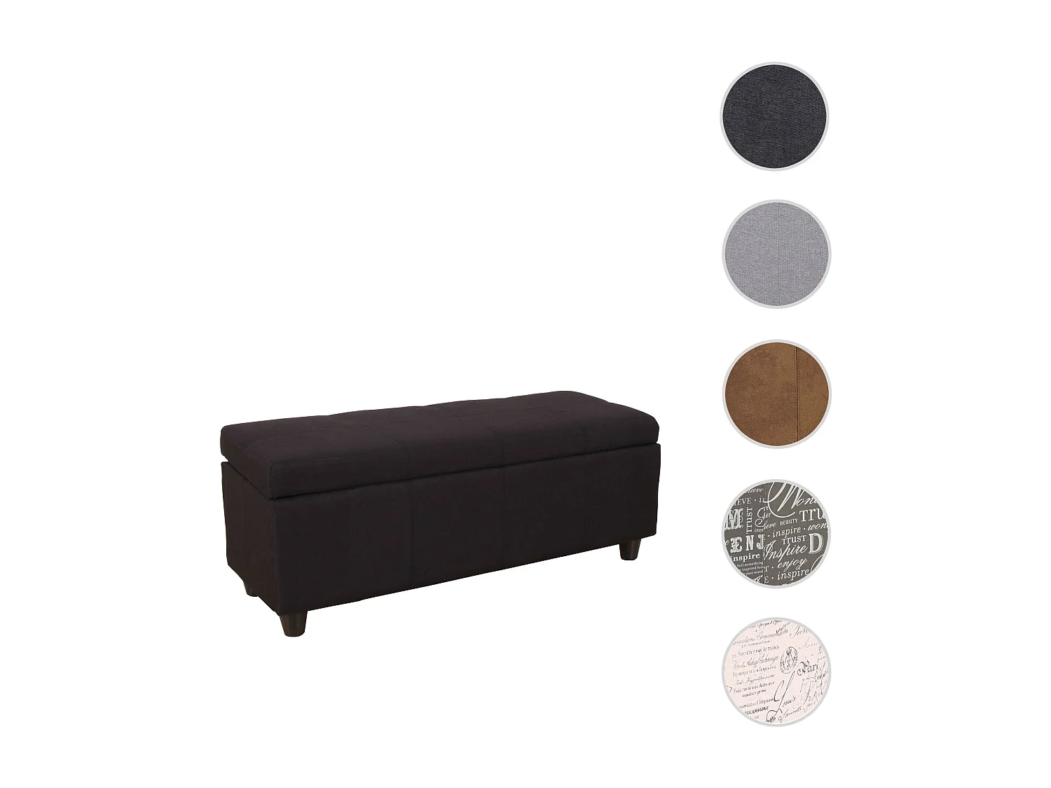 Opbergkist Kriens,  zwart