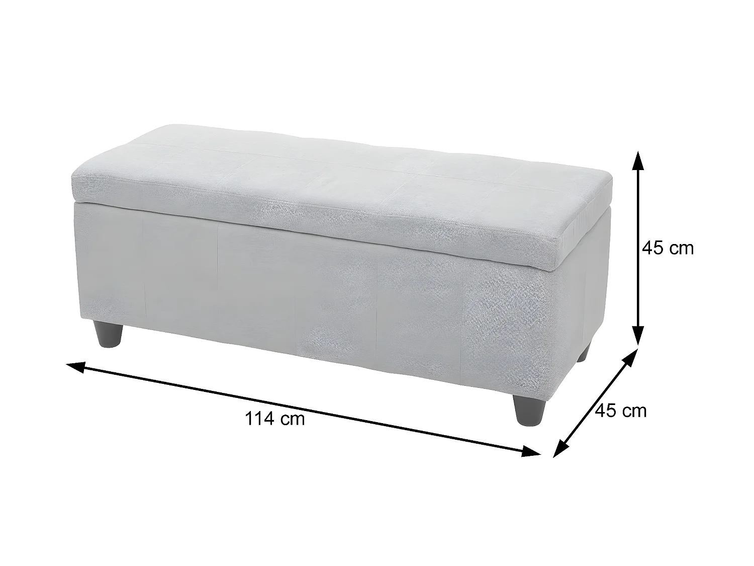 Opbergkist Kriens,  donkergrijs