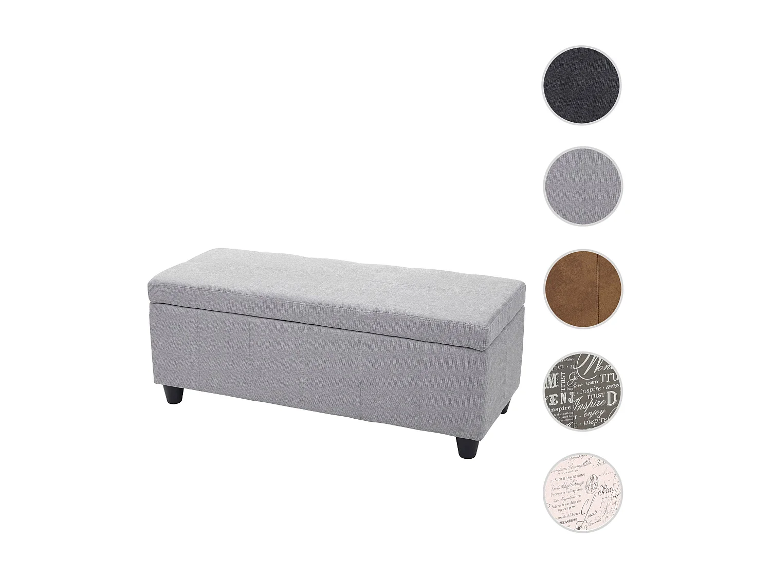 Opbergkist Kriens,  lichtgrijs