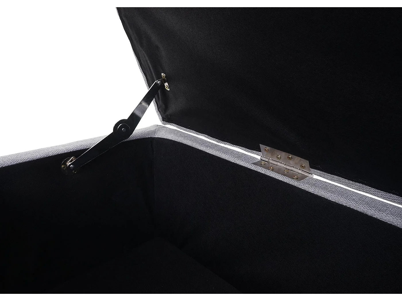 Aufbewahrungs-Truhe Kriens, Hellgrau