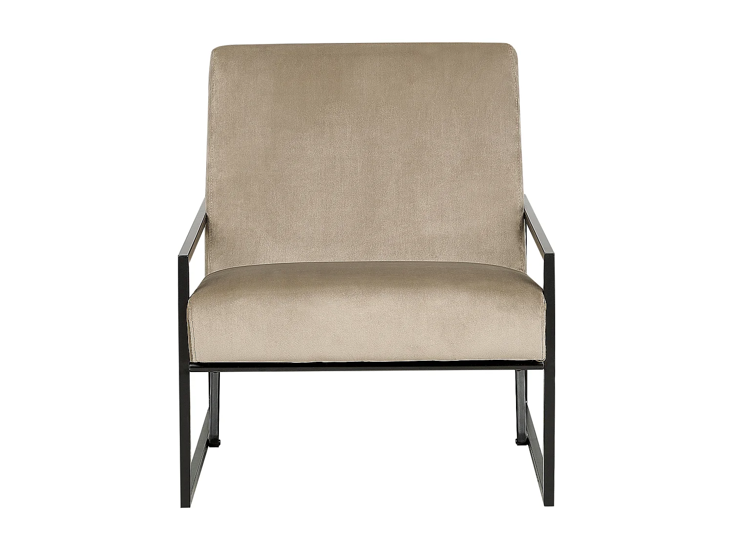 Fauteuil DELARY Velours Taupe
