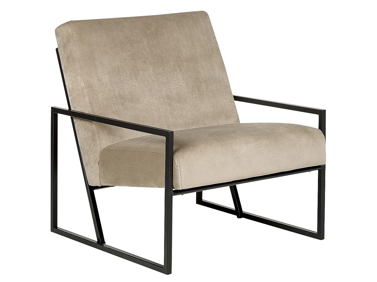 Fauteuil DELARY Velours Taupe