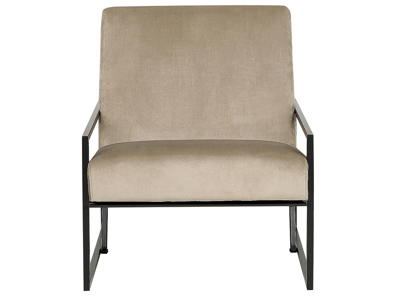 Fauteuil DELARY Velours Taupe