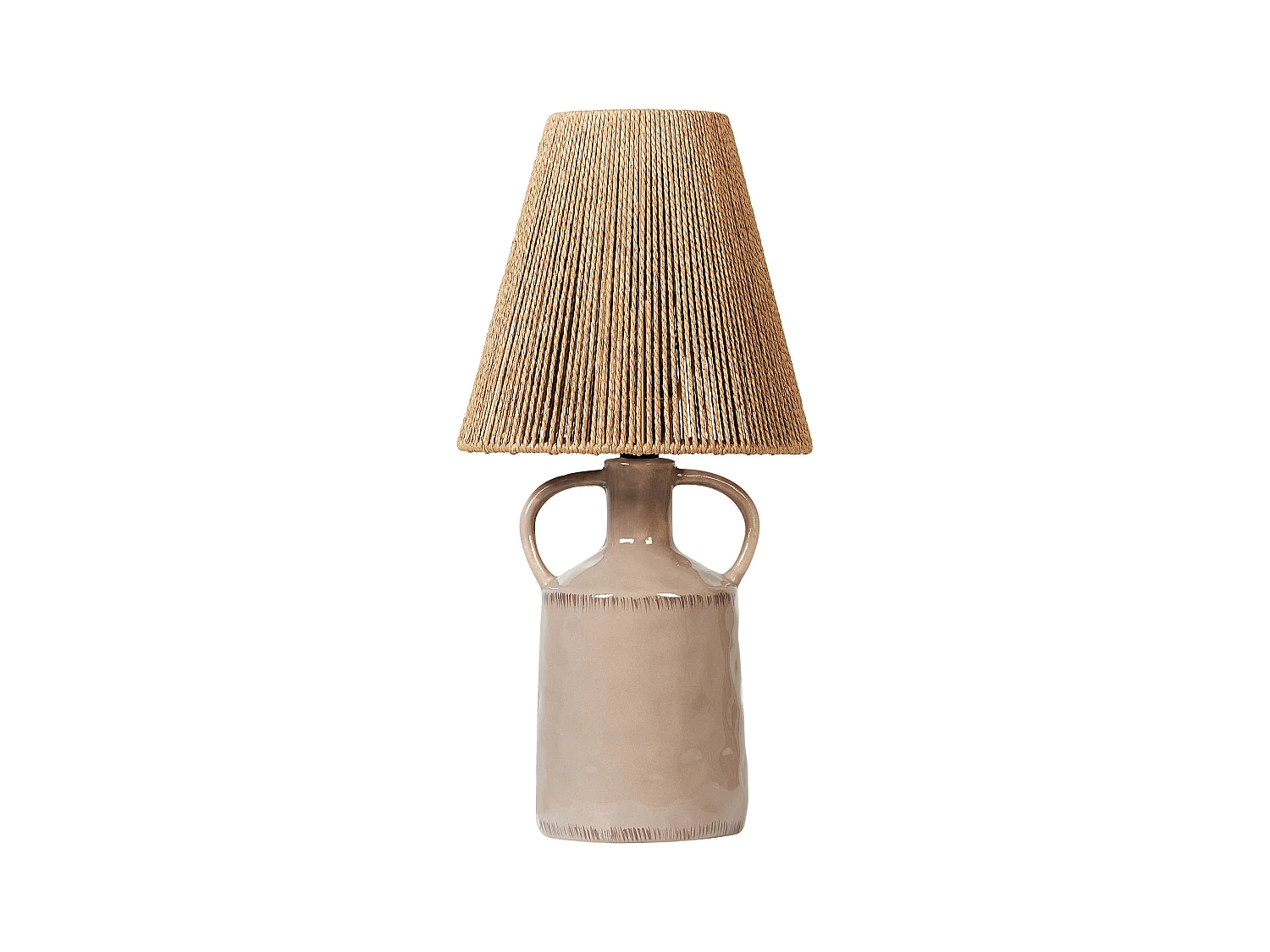 Lampe à poser LARISSOS Céramique Taupe