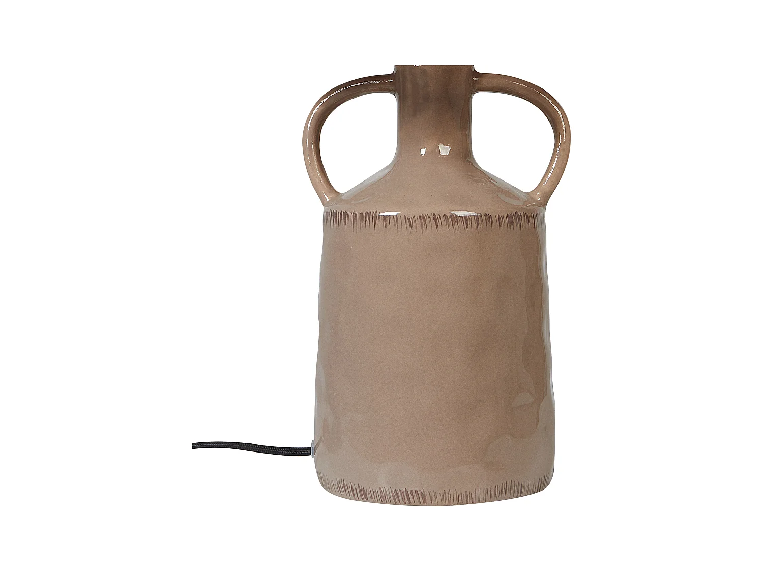 Lampe à poser LARISSOS Céramique Taupe
