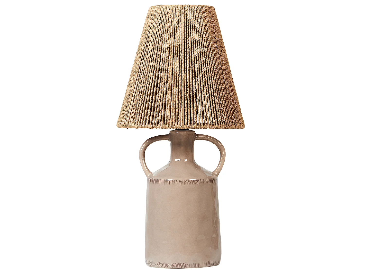 Lampe à poser LARISSOS Céramique Taupe