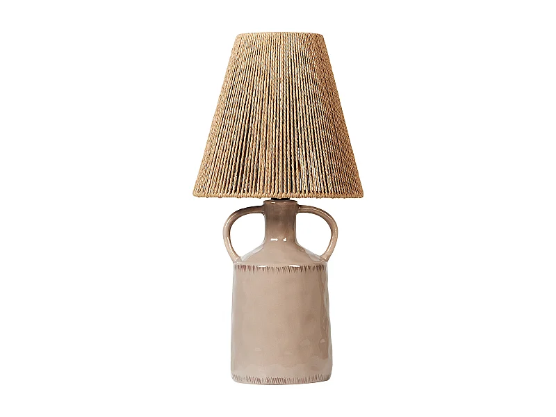 Lampe à poser LARISSOS Céramique Taupe