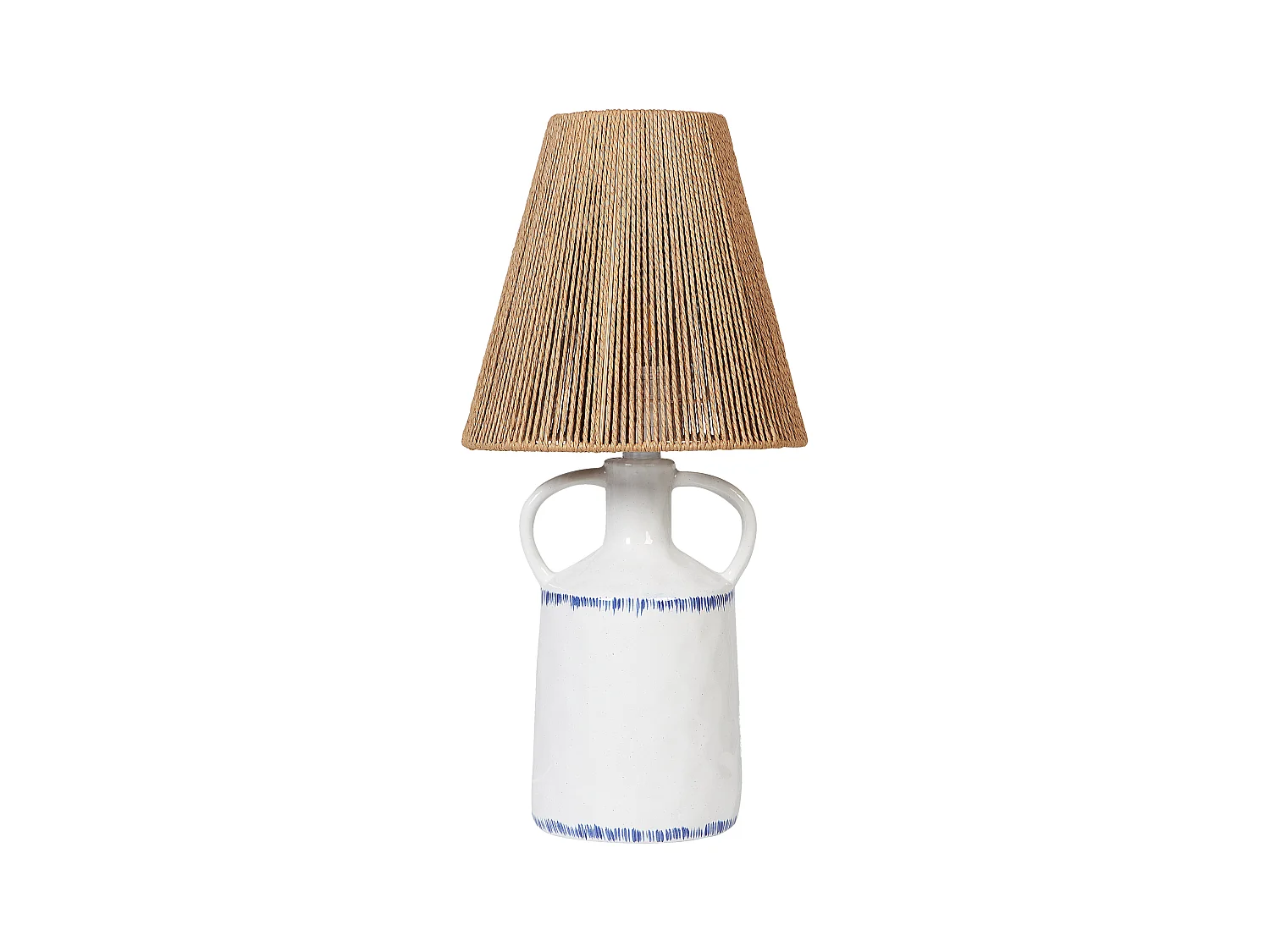 Lampe à poser LARISSOS Céramique Blanc