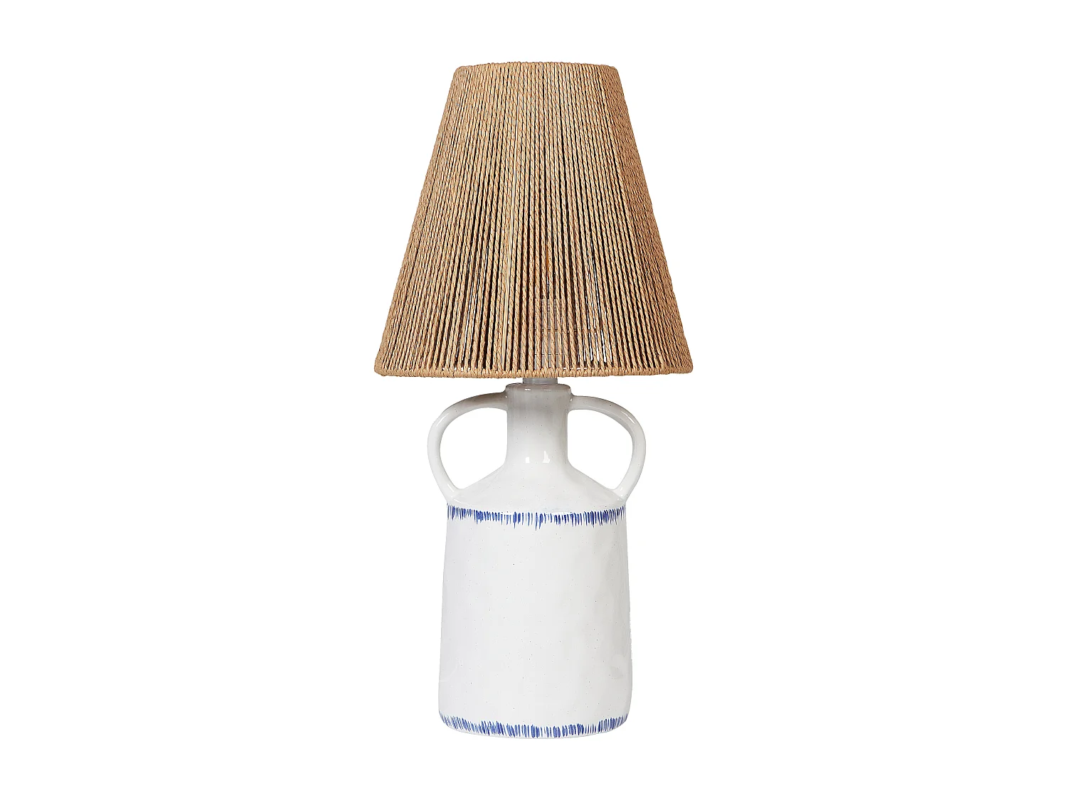 Lampe à poser LARISSOS Céramique Blanc