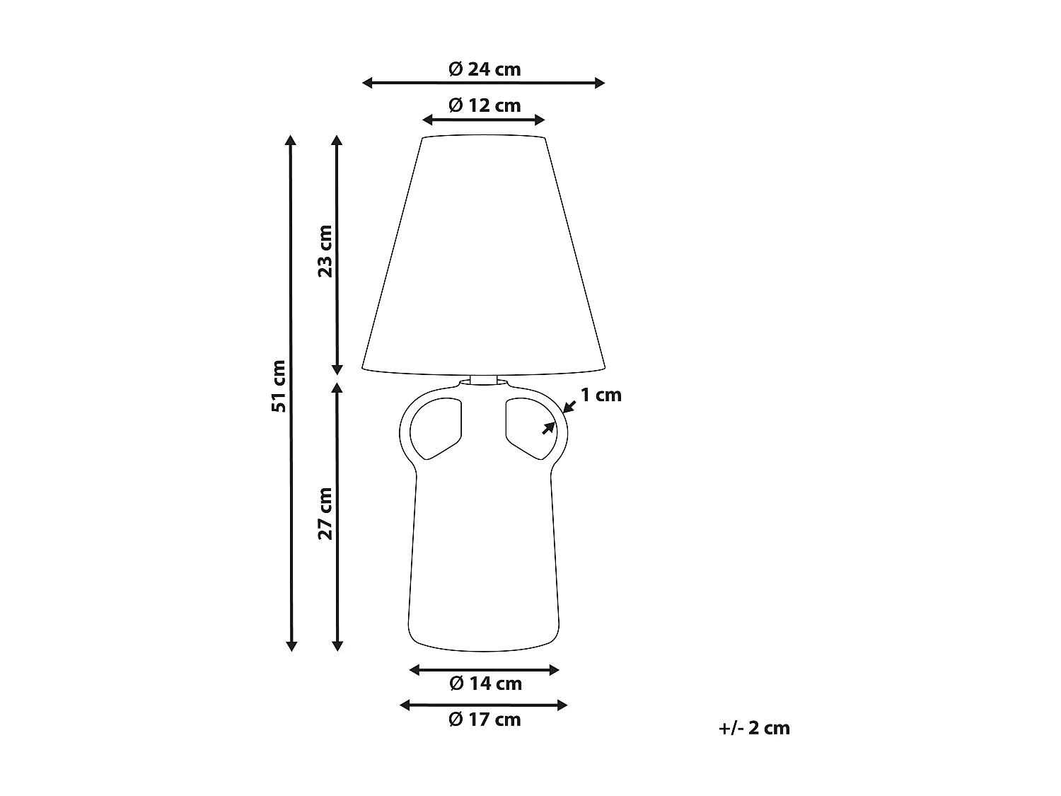 Lampe à poser LARISSOS Céramique Blanc