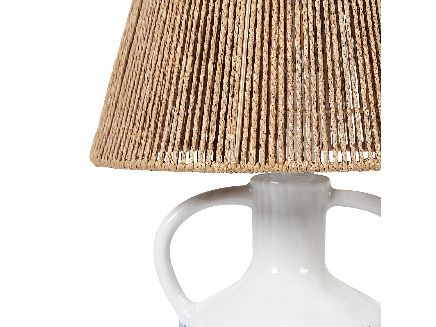 Candeeiro de mesa LARISSOS Cerâmica Branco