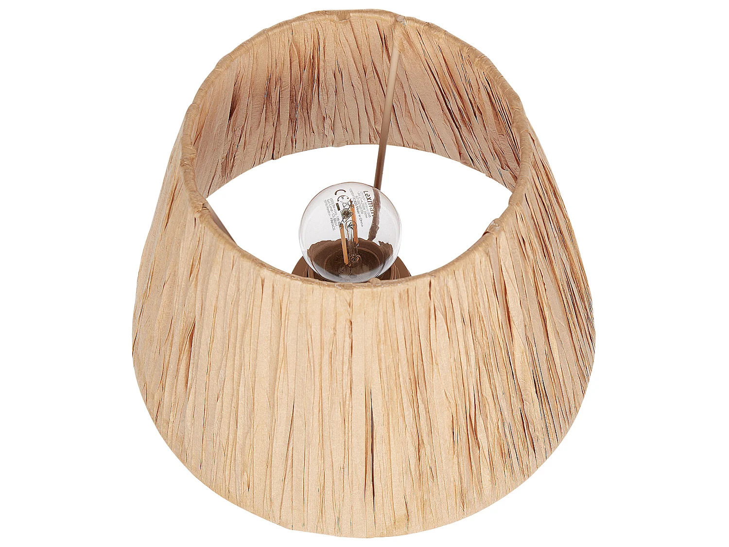 Lot de 2 lampes de bureau ARWADITO Céramique Blanc cassé