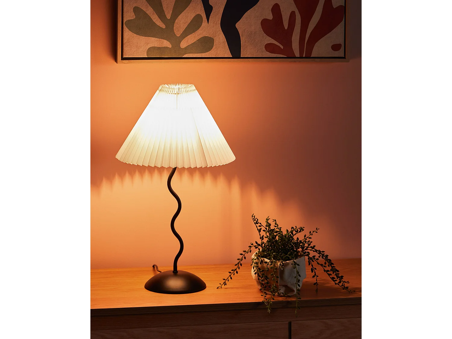Lampe à poser JIKAWO Métal Blanc