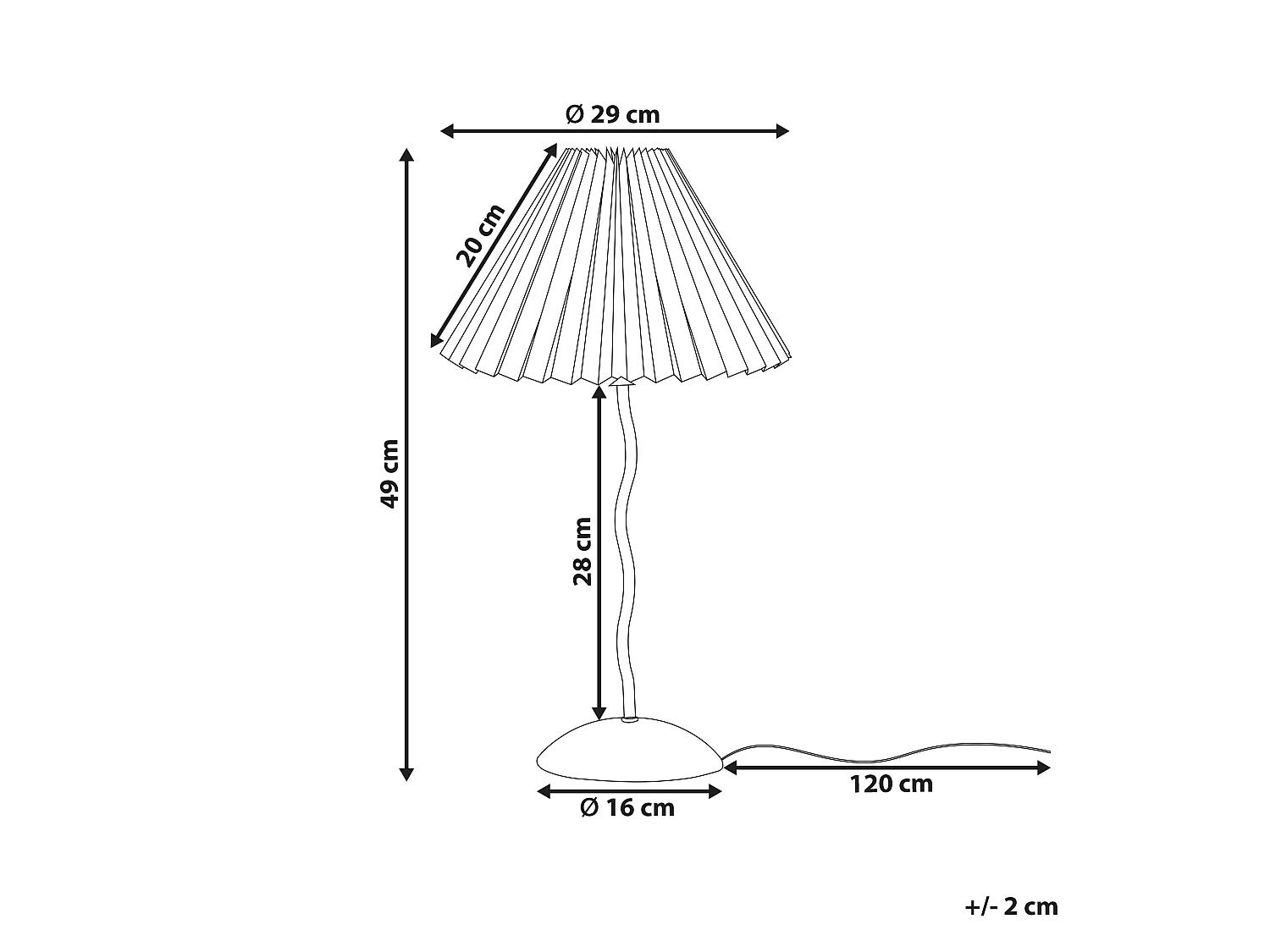 Lampe à poser JIKAWO Métal Blanc