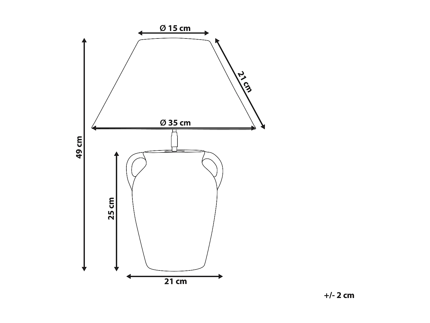 Lampada da tavolo AGEFET Ceramica Grigio