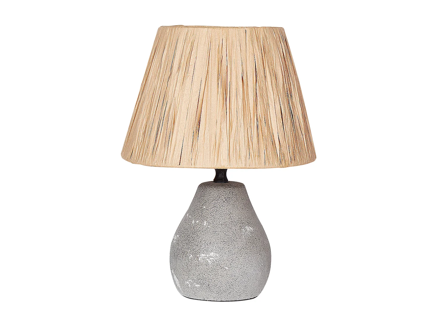 Zestaw 2 lamp stołowych ARWADITO Ceramika Szary