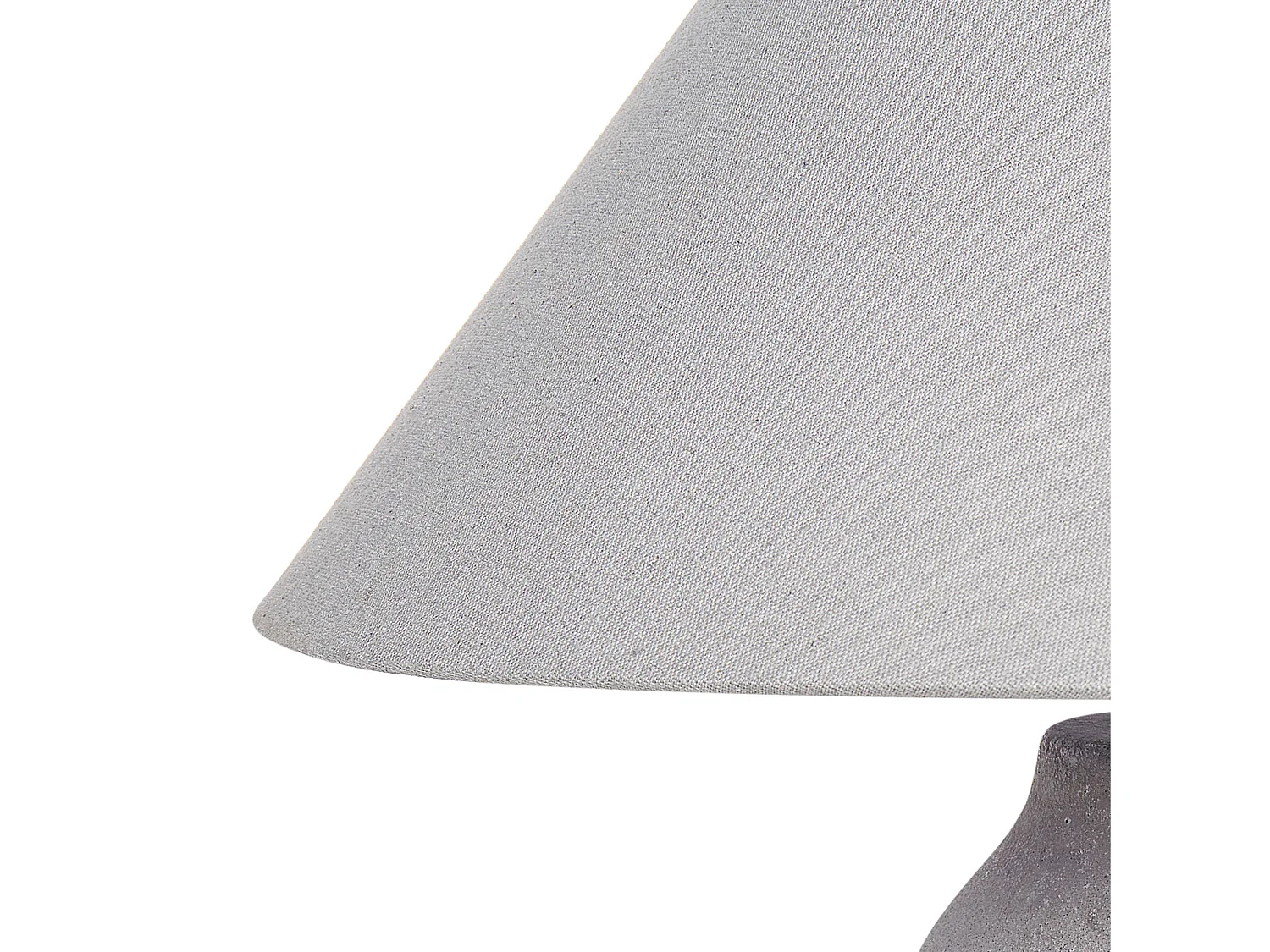Lampe à poser GRALIWDO Céramique Gris clair