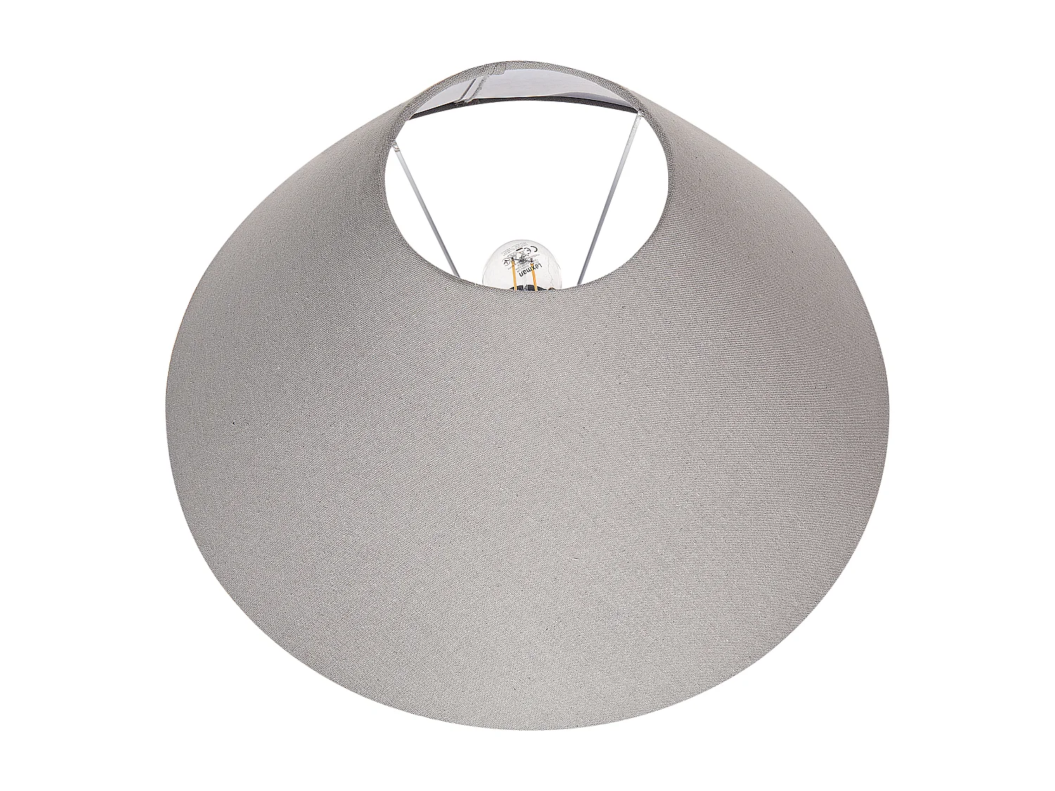 Lampe à poser GRALIWDO Céramique Gris clair