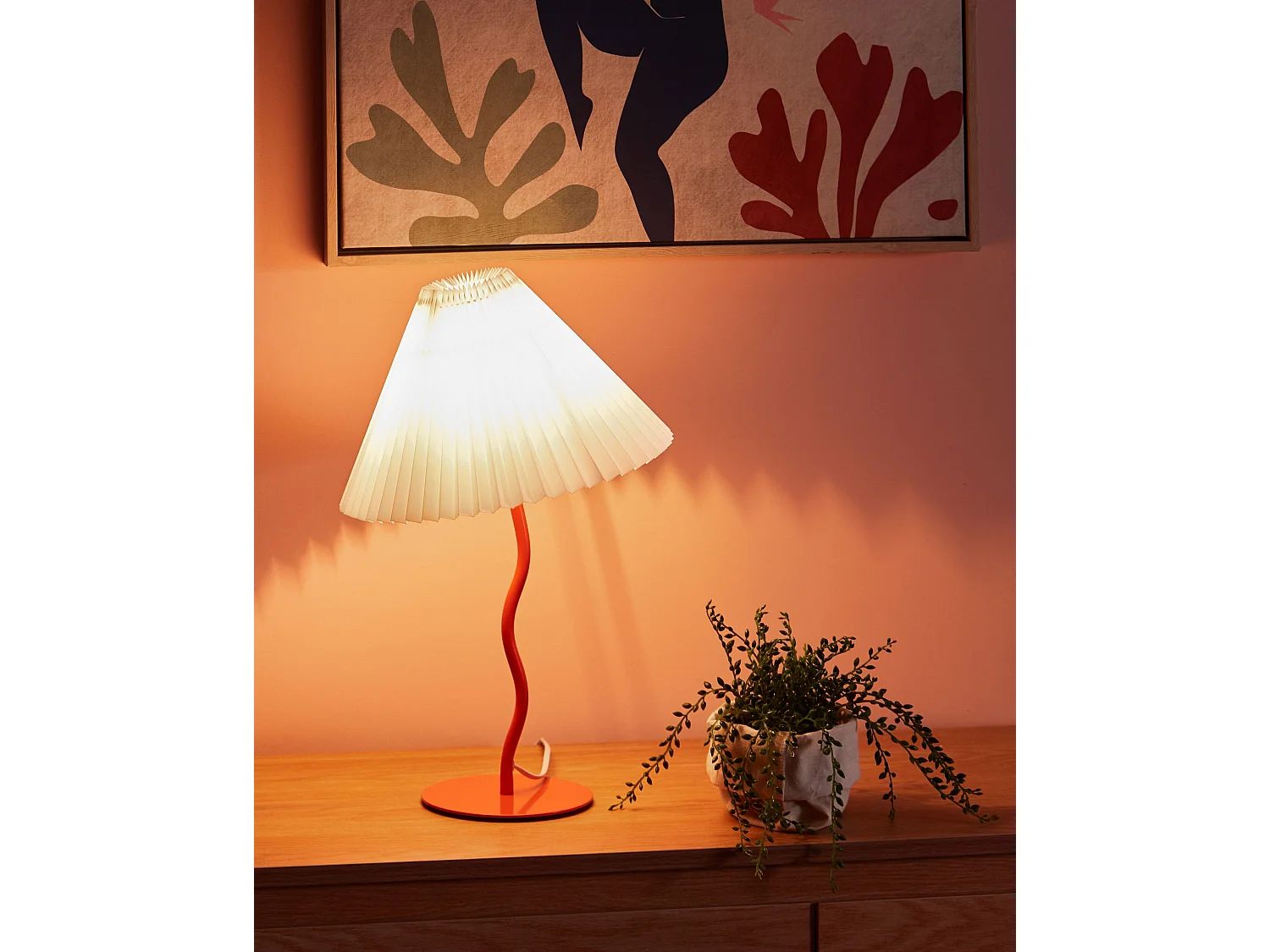 Lampe à poser ALWERO Métal Orange