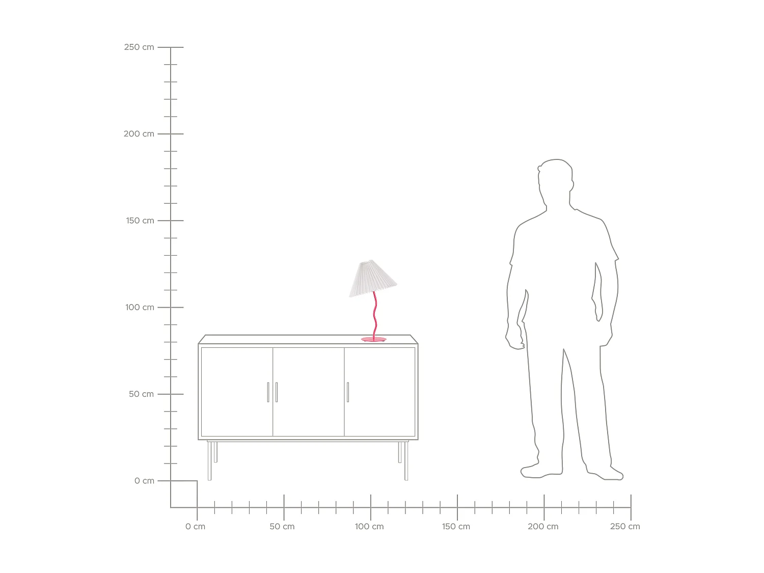 Tafellamp ALWERO Metaal Fuchsiapaars