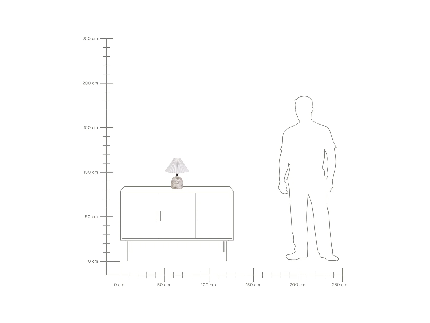 Set van 2 tafellampen ZEYI Keramiek Wit