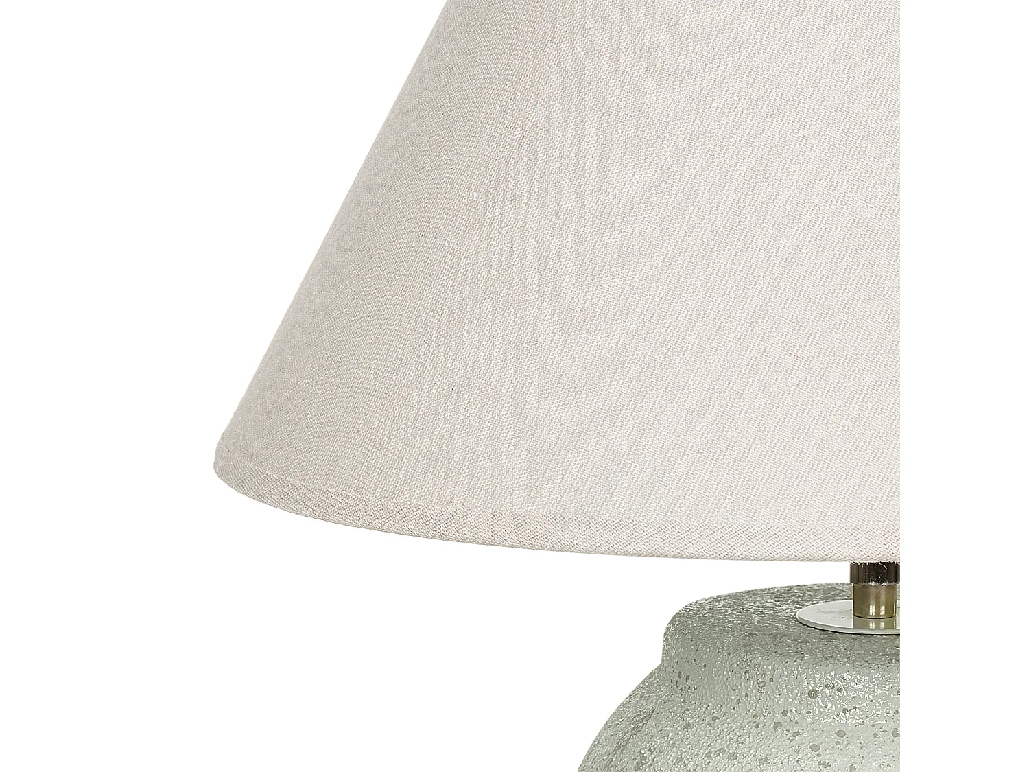 Lámpara de mesa AMBLO Cerámica Blanco crema