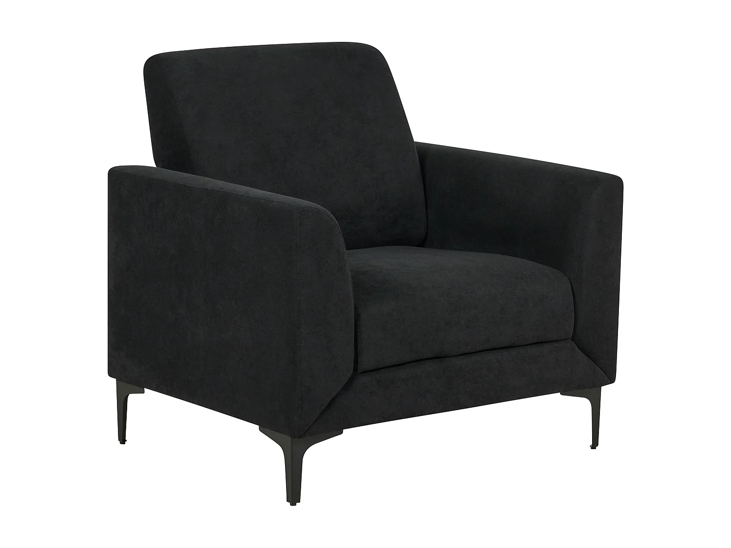 Fauteuil FENES Stof Zwart