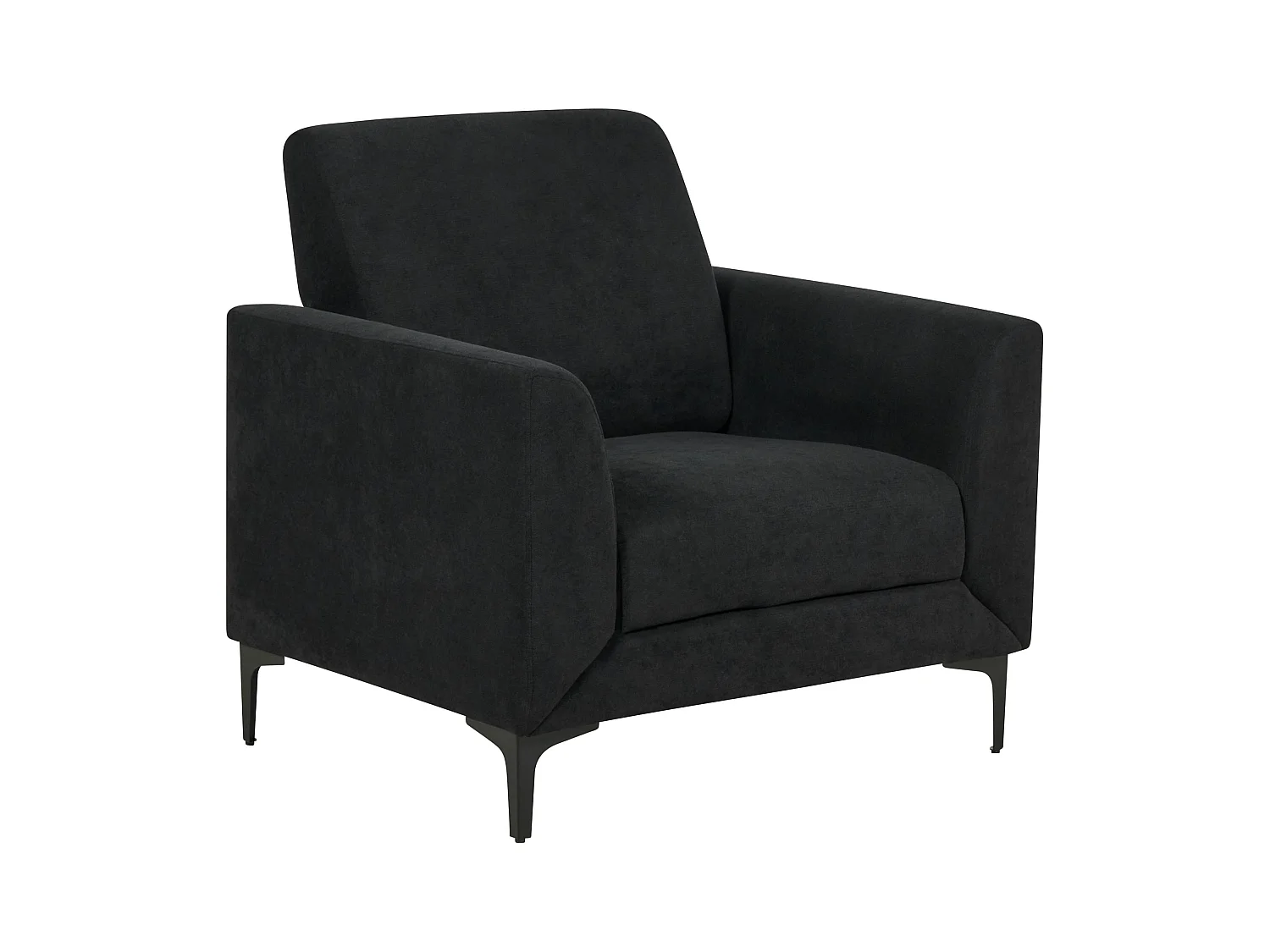 Sessel FENES Stoff Schwarz