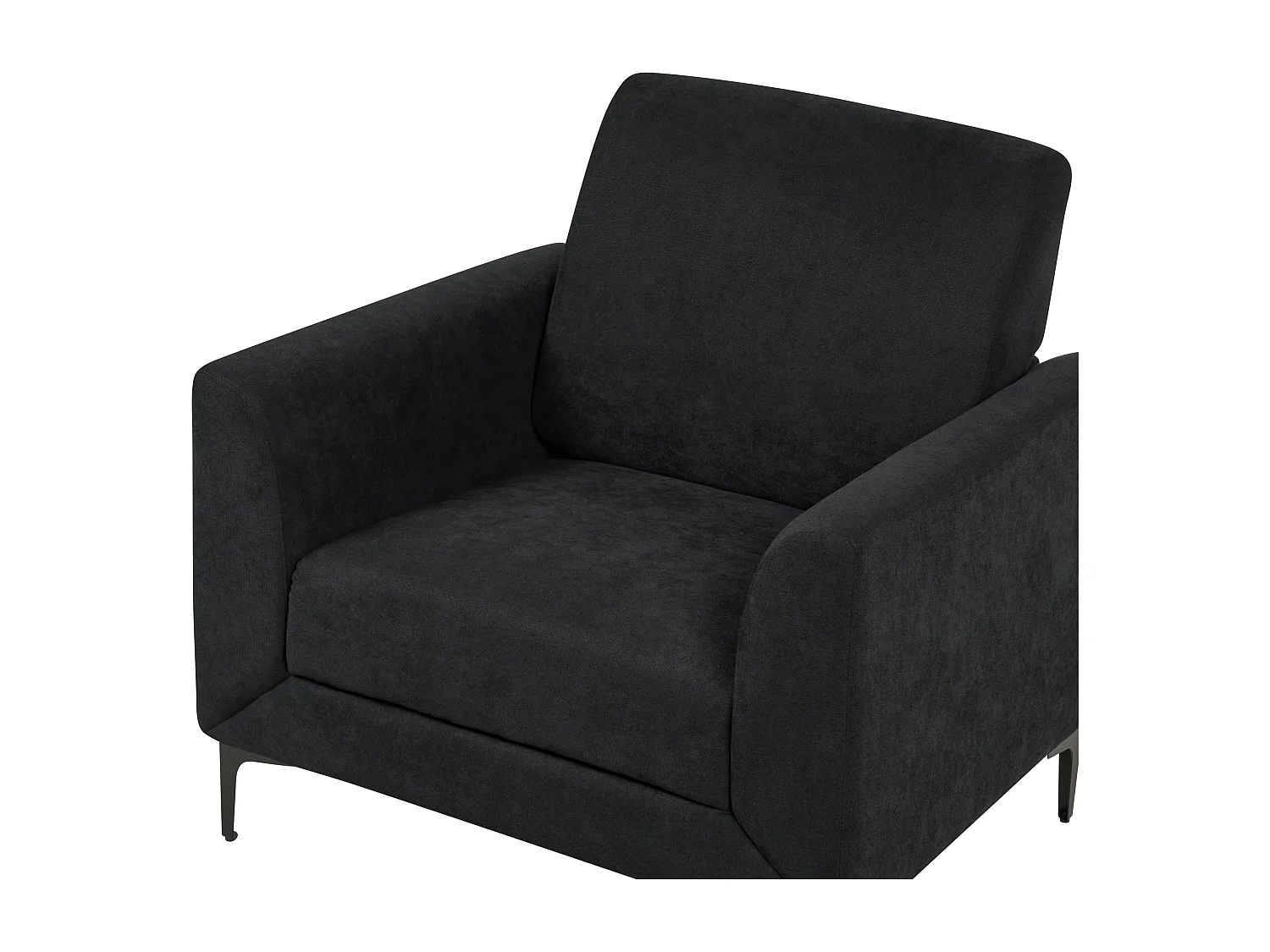 Sessel FENES Stoff Schwarz