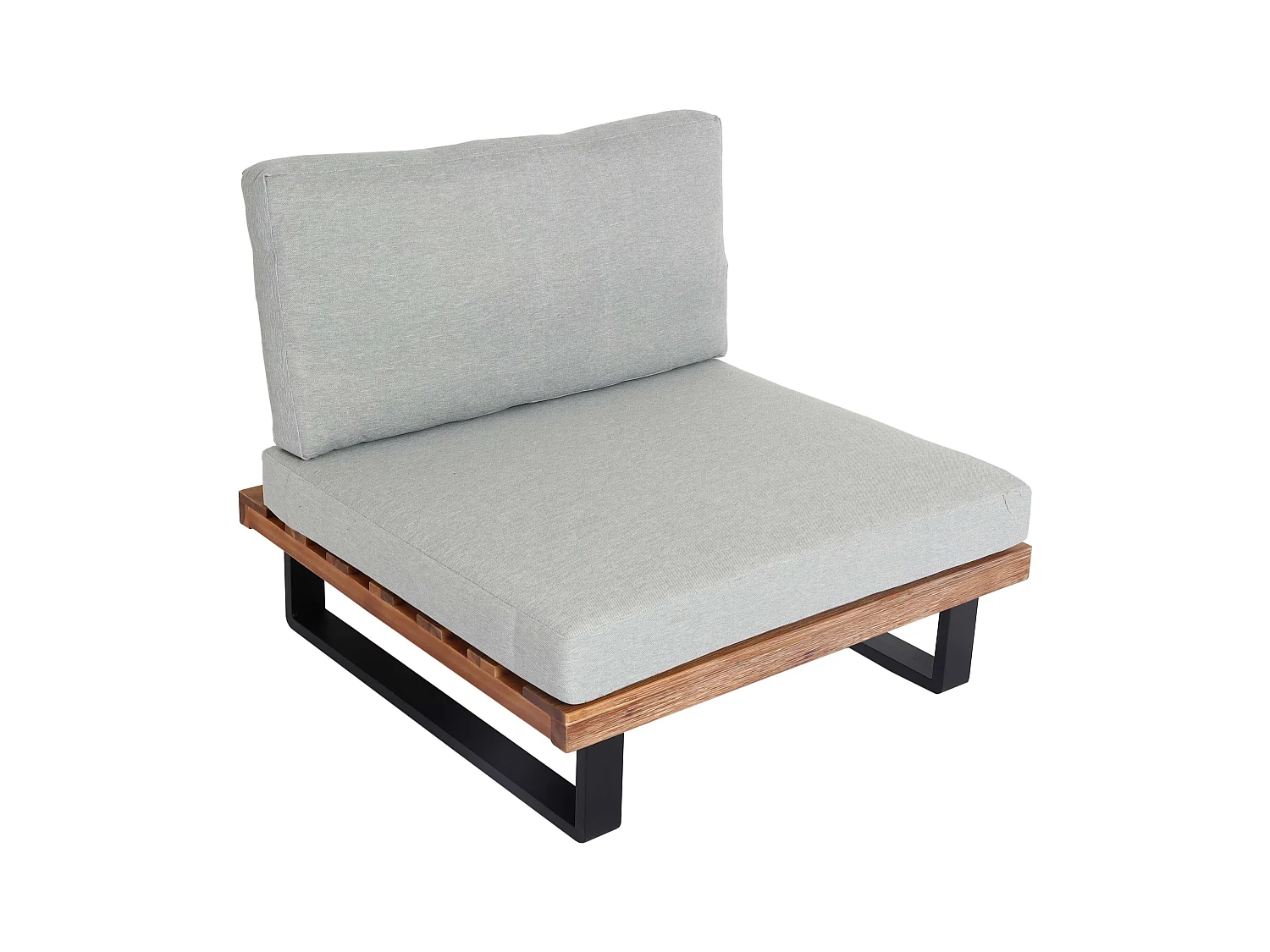 Fauteuil de salon MCW-H54,  marron clair, rembourrage gris clair