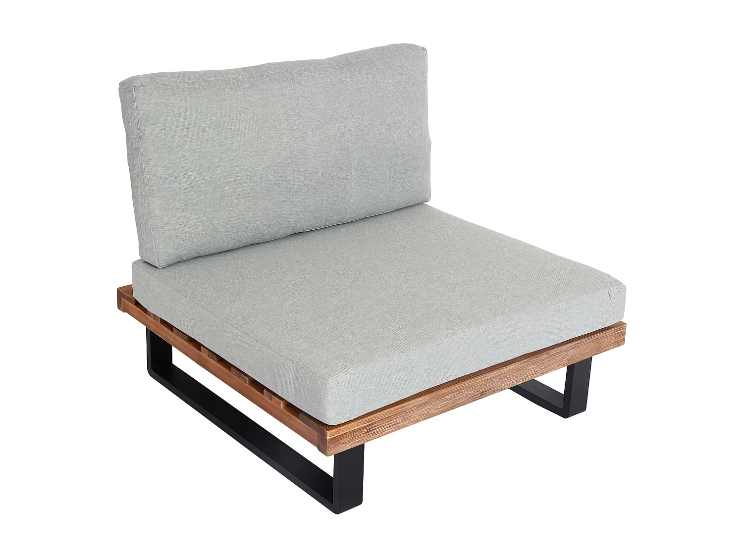 Fauteuil de salon MCW-H54,  marron clair, rembourrage gris clair