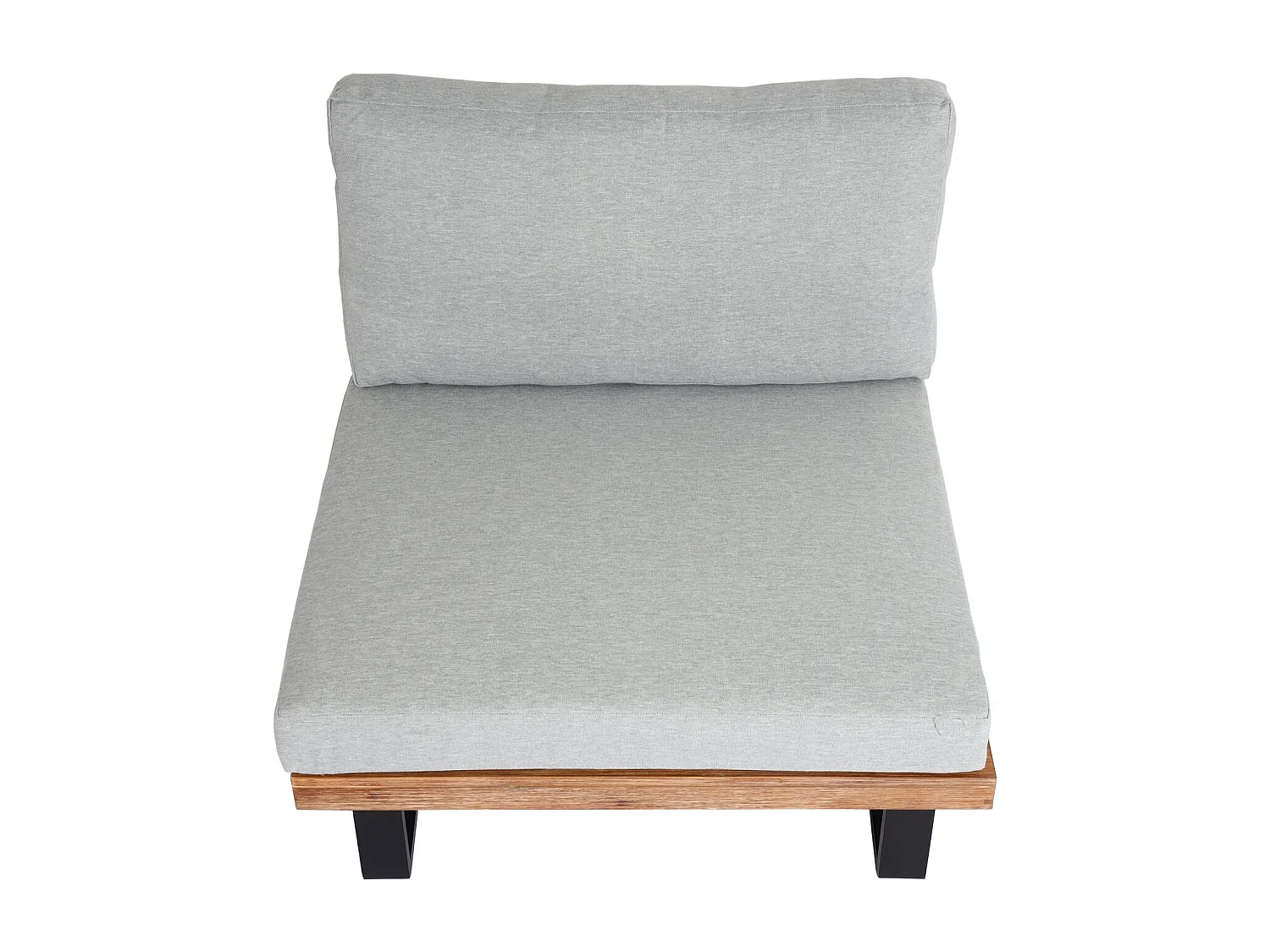 Fauteuil de salon MCW-H54,  marron clair, rembourrage gris clair