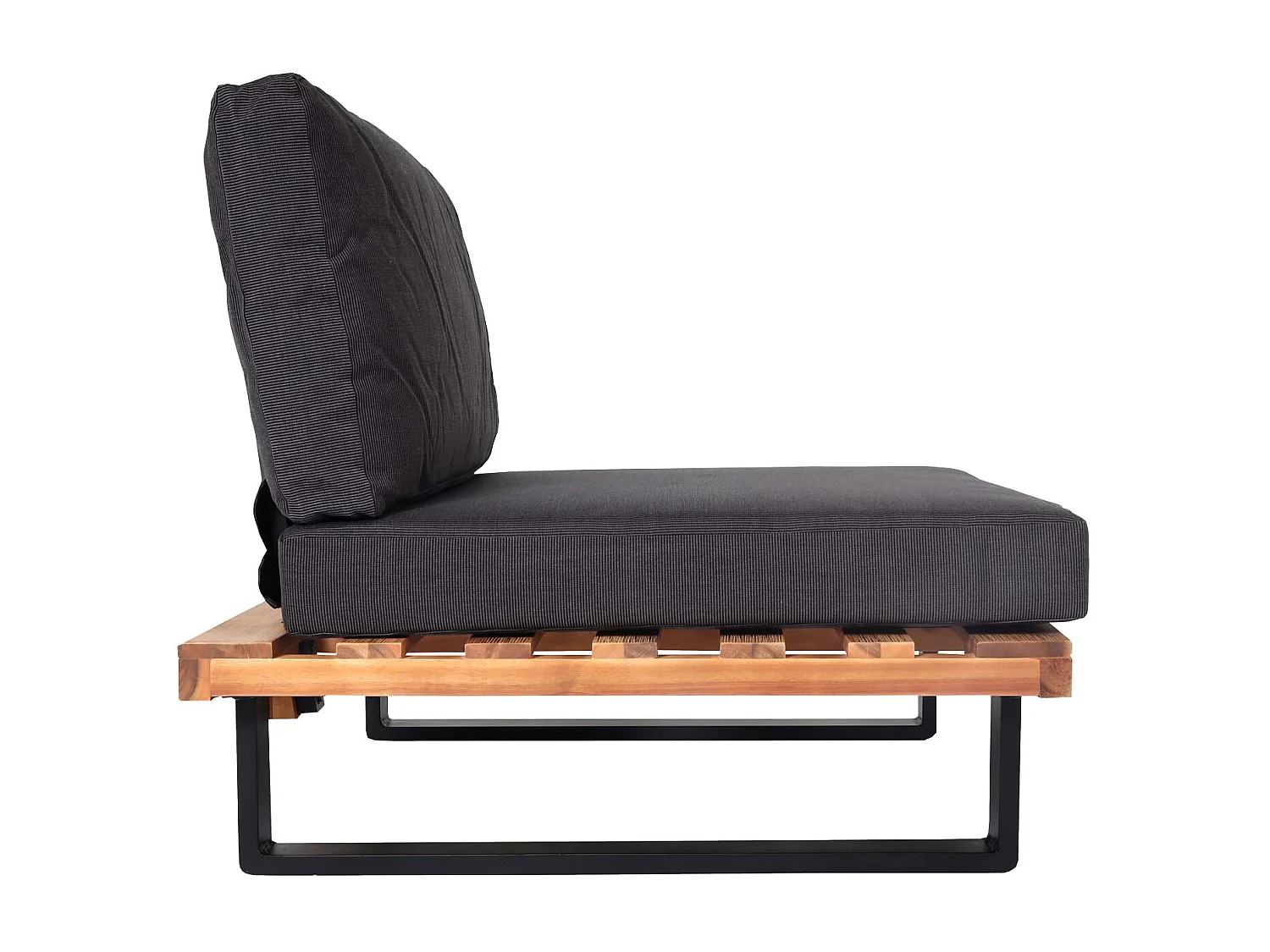 Fauteuil de salon MCW-H54,  marron clair, rembourrage gris foncé