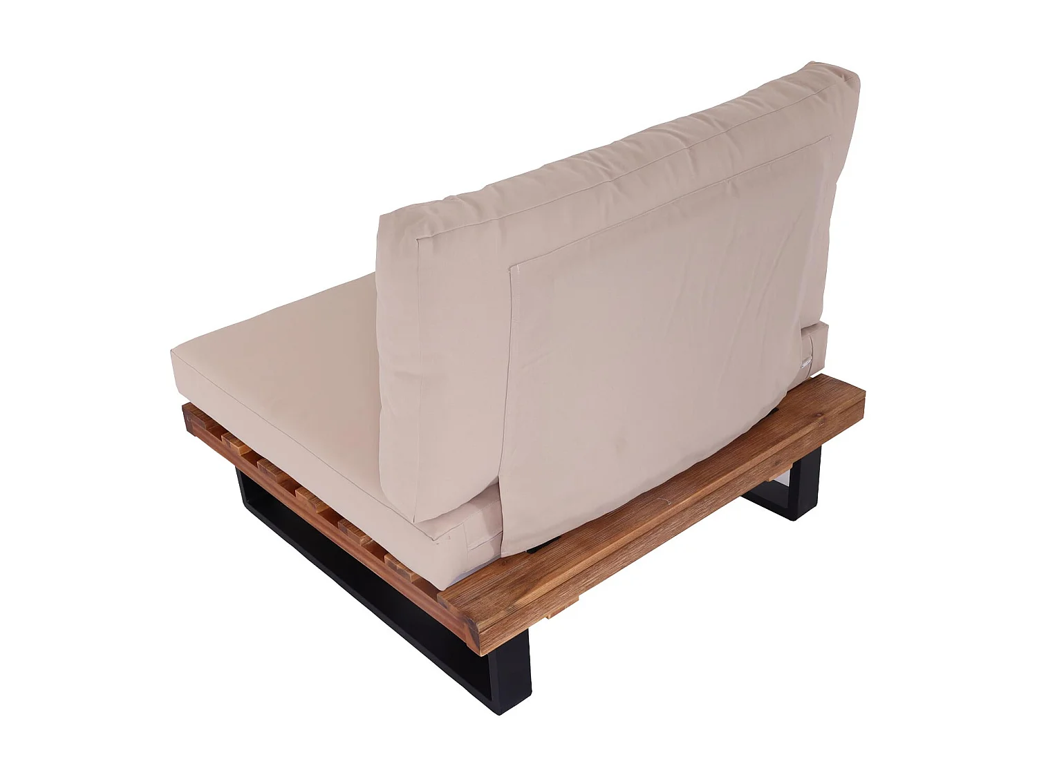 Fauteuil de salon MCW-H54,  brun clair, rembourrage beige