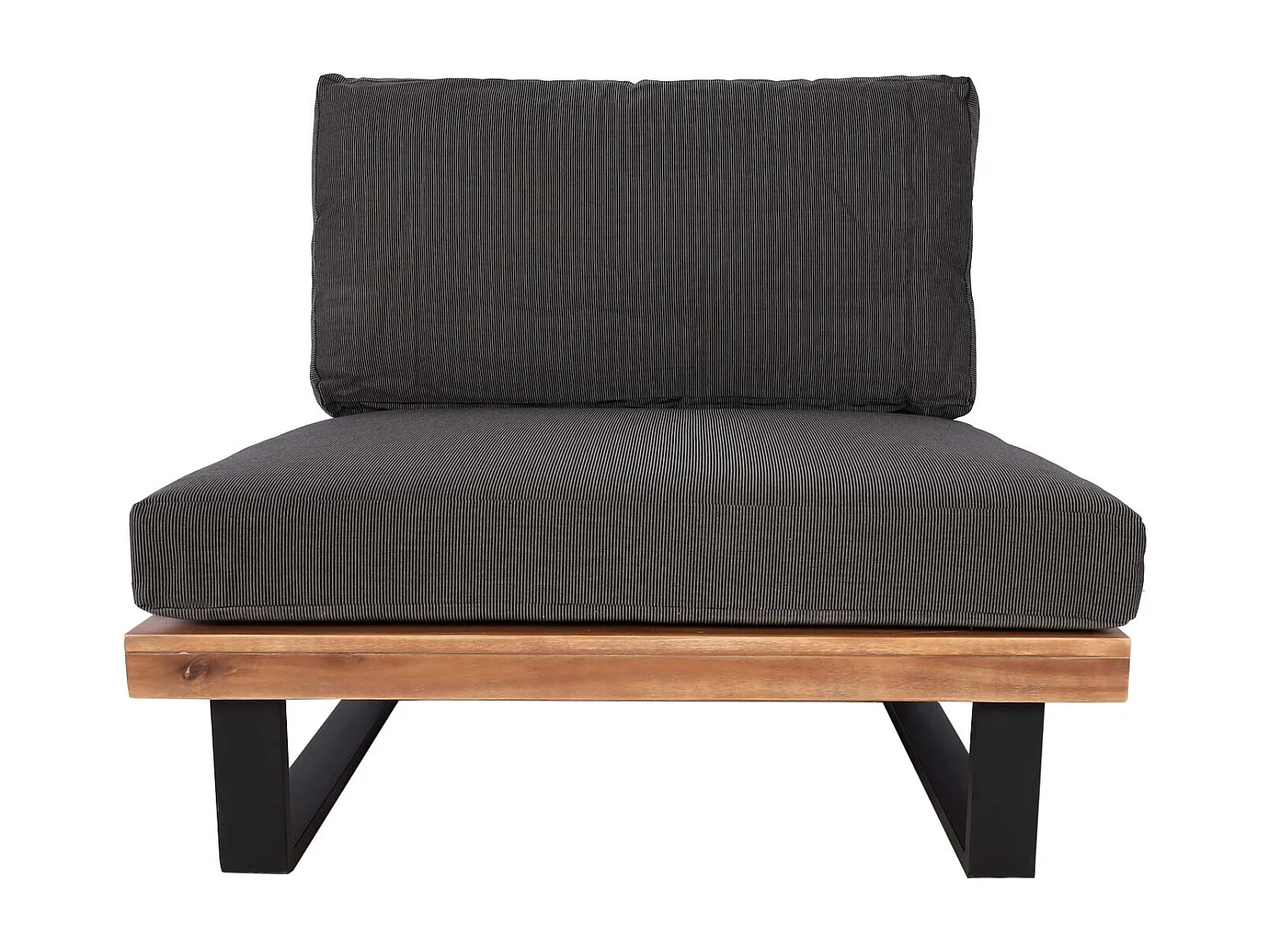 Fauteuil de salon MCW-H54,  brun, rembourrage gris foncé