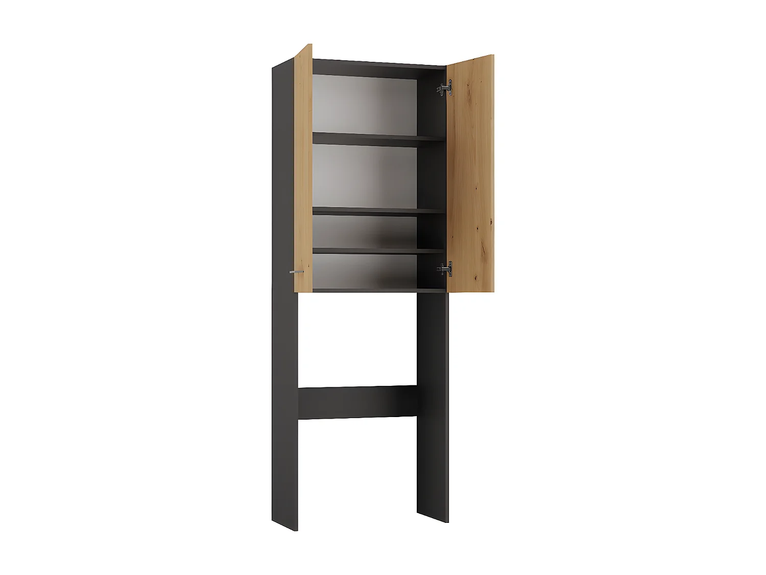 COMO - Armario para lavadora de estilo moderno - 183x64x30 - 2 puertas+4 estantes