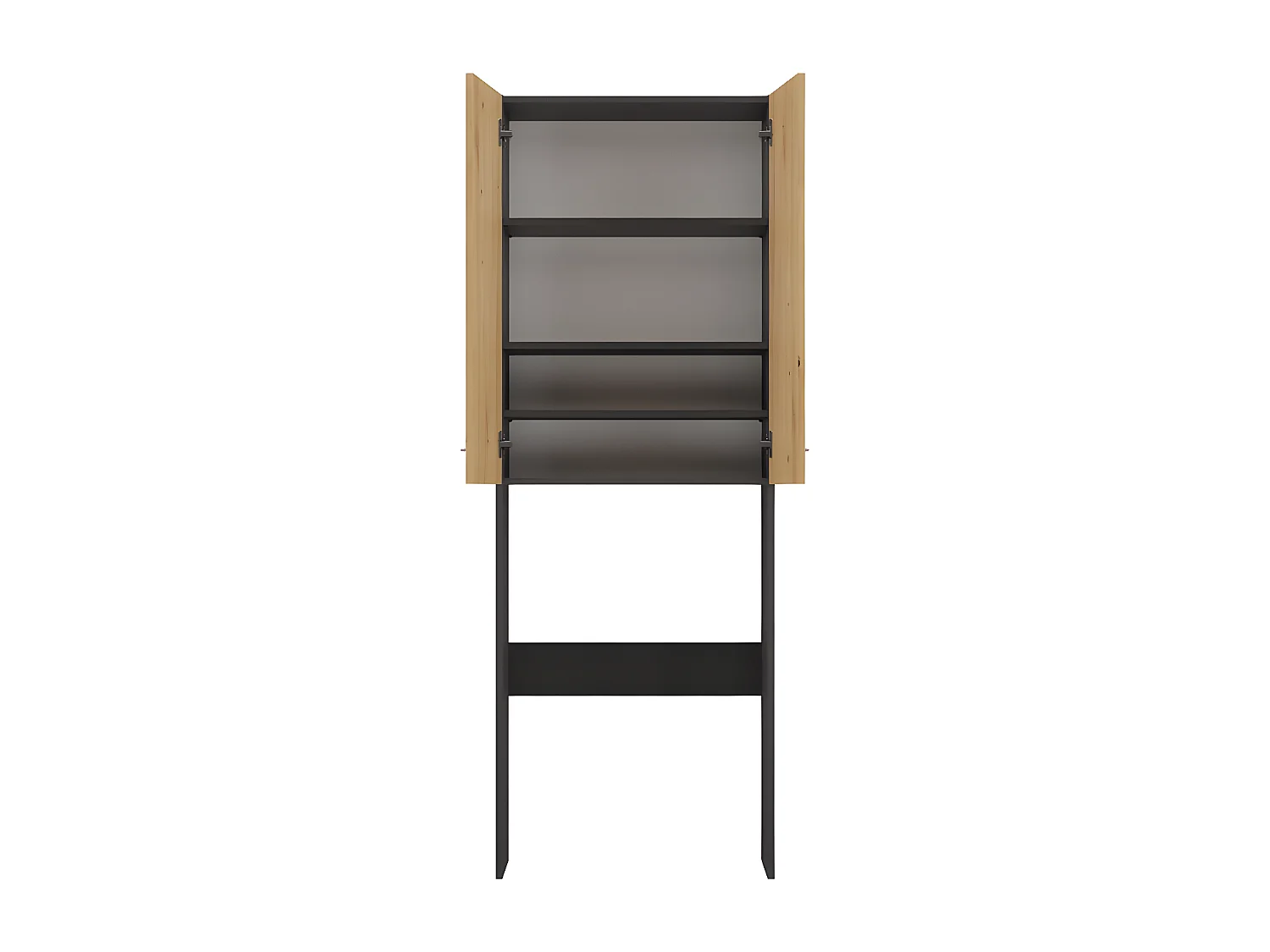 COMO - Mobile lavatrice in stile moderno - 183x64x30 - 2 ante+4 ripiani
