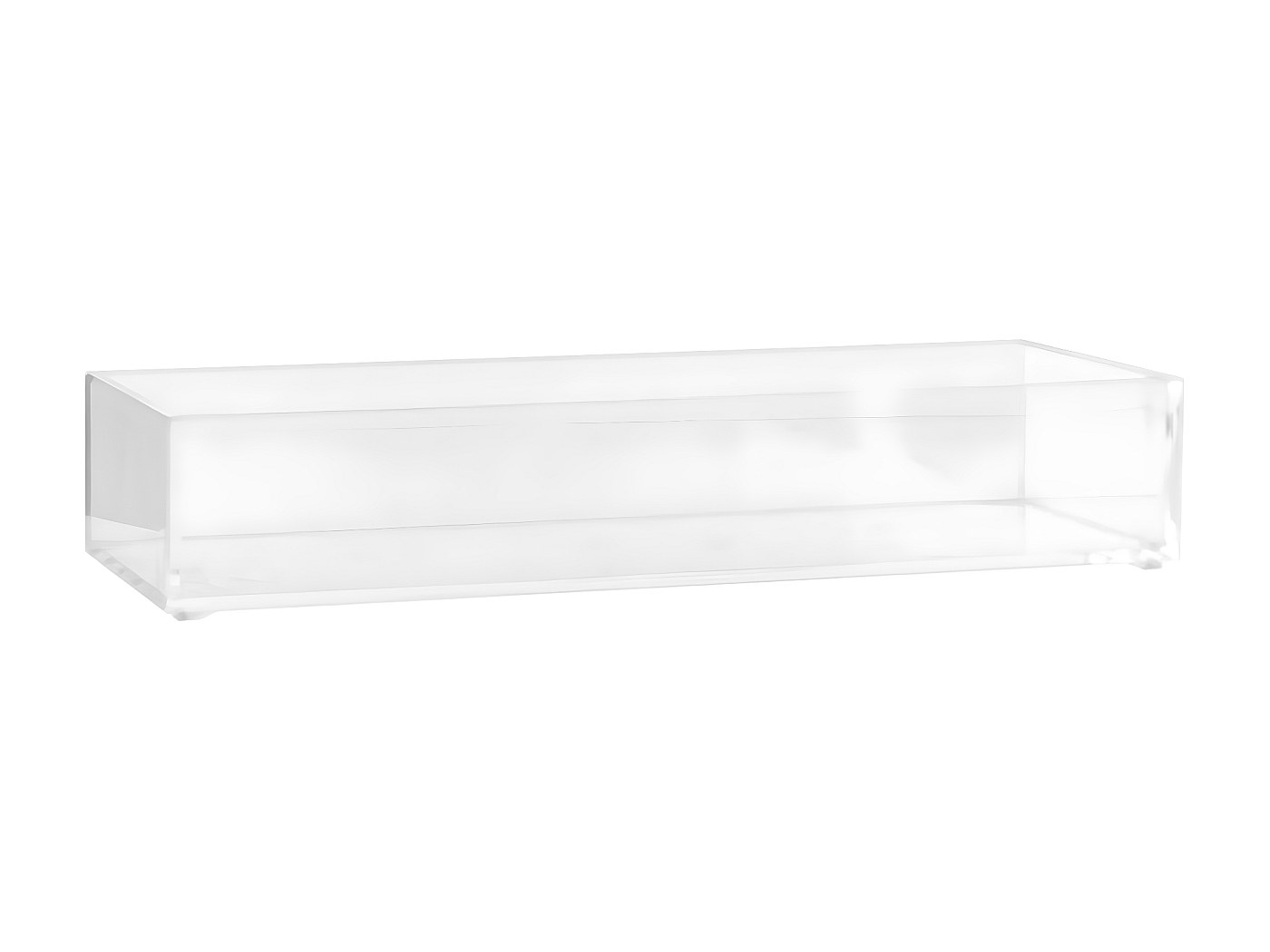 Plateau De Rangement Salle De Bain En Résine Marbrée Blanc - 20,5x10,5x2,5 Cm - Pour Savon, Bijoux, Cosmétiques