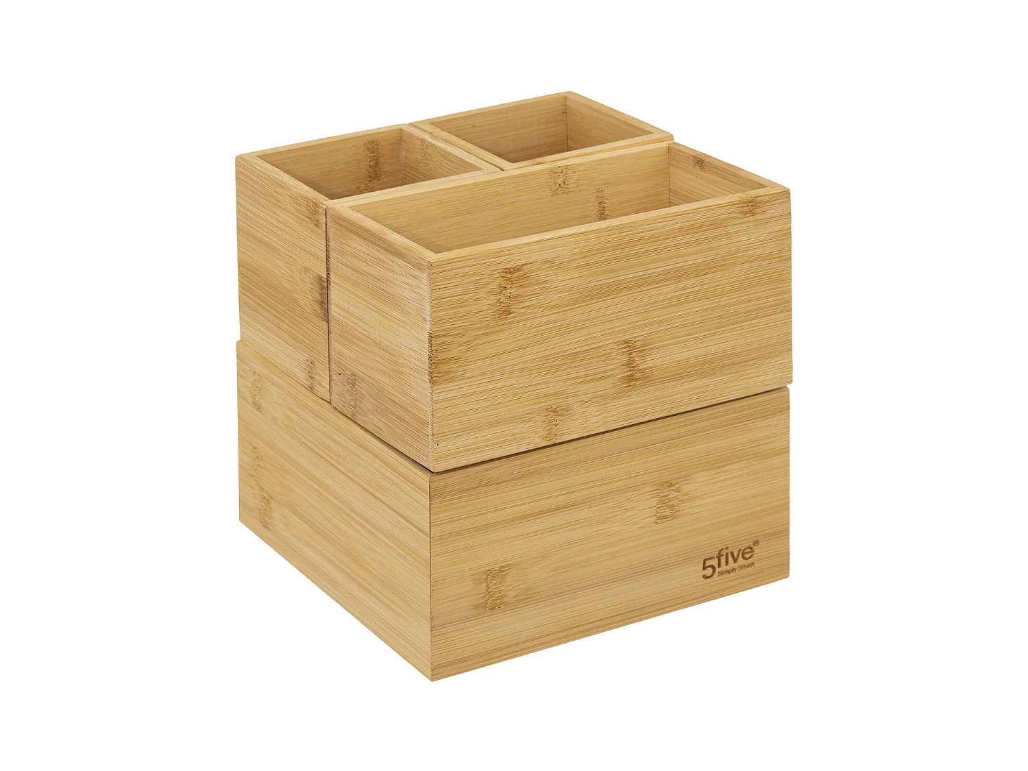 Organiseur de salle de bain 4 plateaux en Bambou