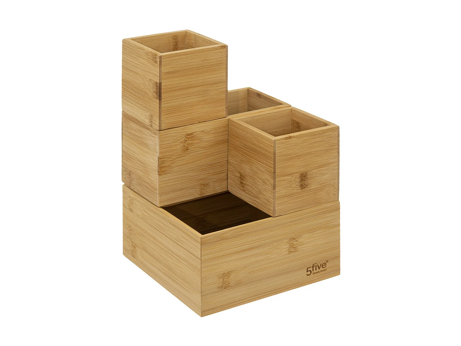 Organiseur de salle de bain 4 plateaux en Bambou