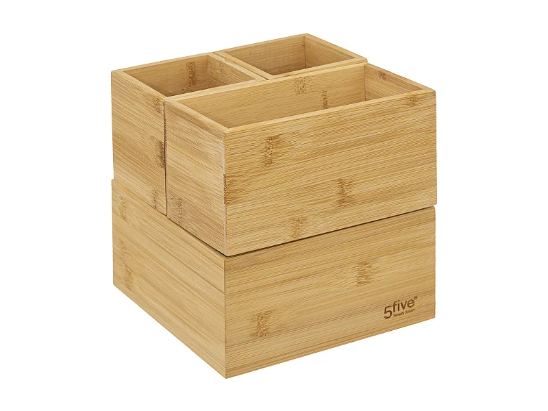 Organiseur de salle de bain 4 plateaux en Bambou